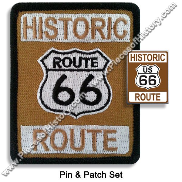Route 66 :: Route 66 Patches :: Historic Route 66 Pin & Patch Set