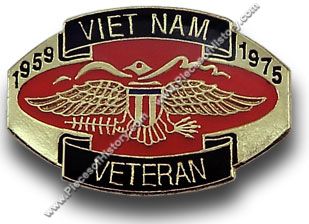 Military Hat Pins :: Vietnam War Hat Pins :: Vietnam Veteran Hat Pin (d)